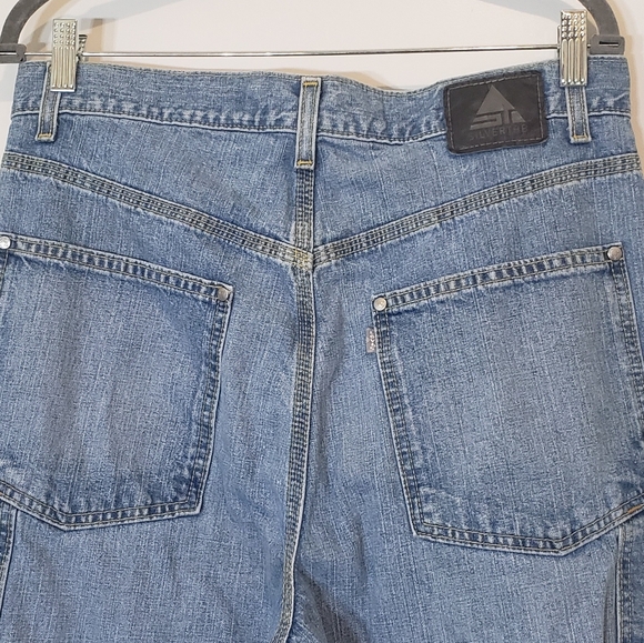 Levi's Vintage Silvertab Carpenter Jeans Y2K Size 32 X 29 100% Cotton Lightwash - Picture 10 of 16